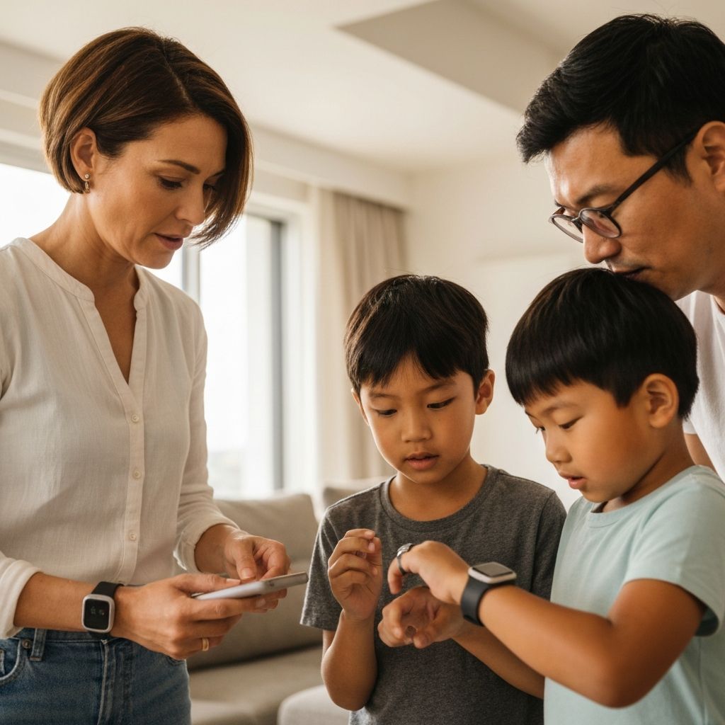 HOUSE mh Complete Ecosystem - Family using health monitoring